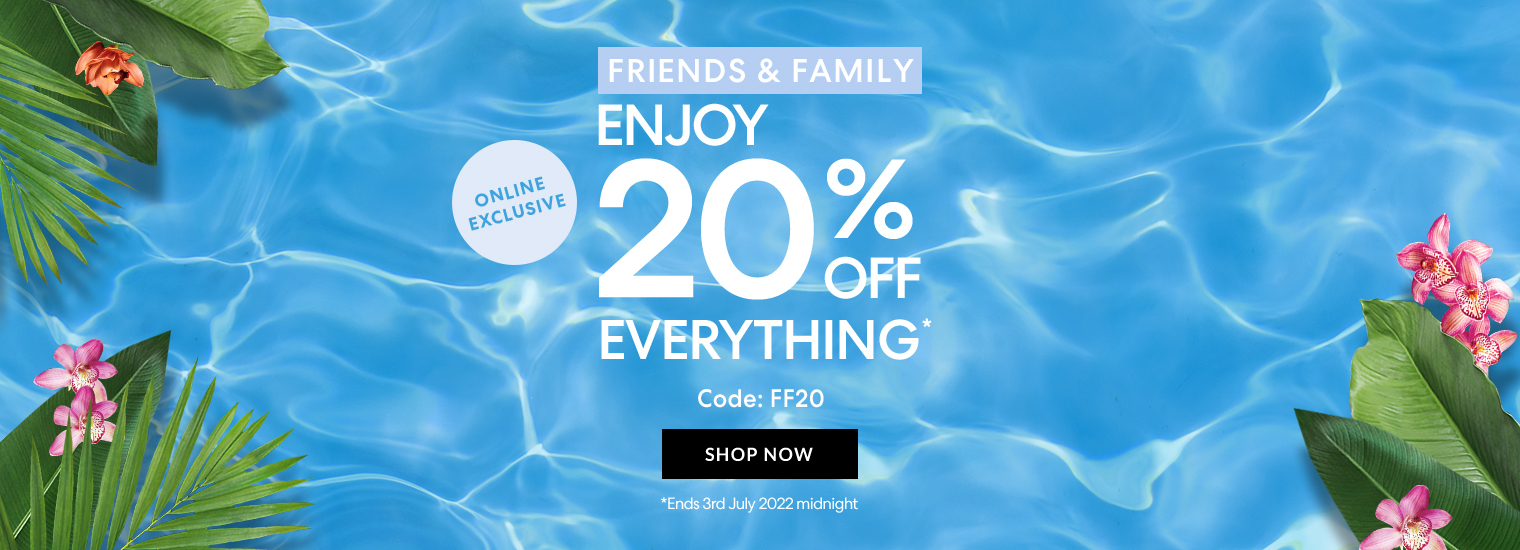 20 percent off everything. Code:FF20